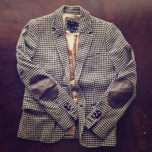 JCrew Herringbone Schoolboy Blazer